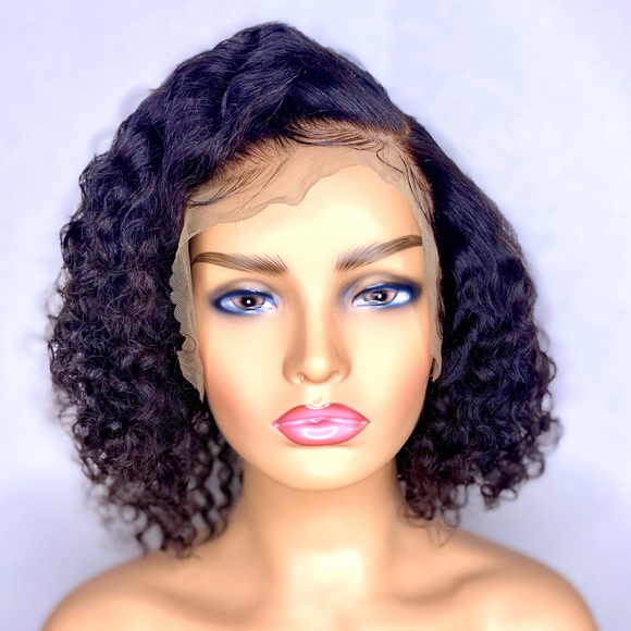Customized Glueless Lace Frontal Wig 10 inch - Picture 1 of 3